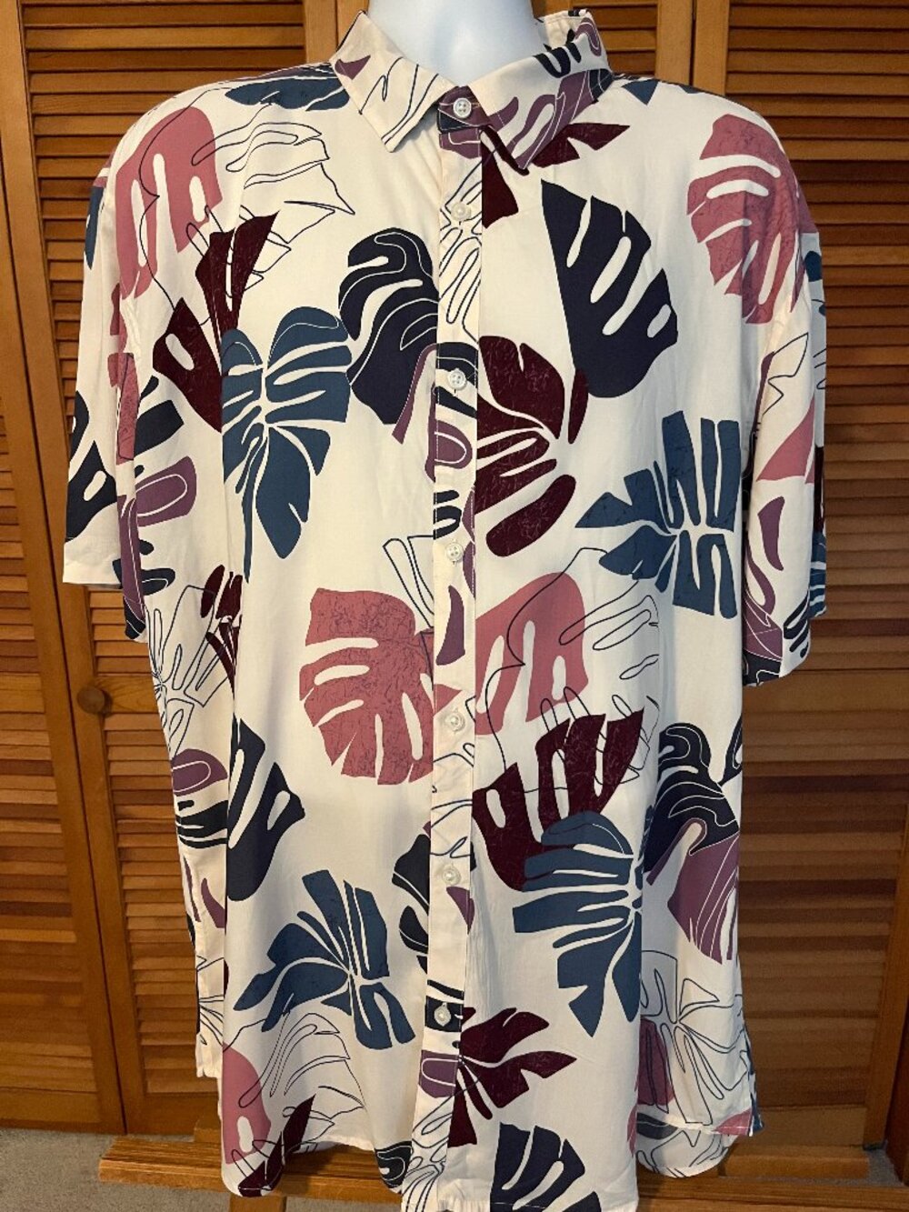 NWT JOHNNY BIGG "SEYCHELLES" SZ 1XL (AU 3XL - EU 3XL) SS HAWAIIAN PRINT SHIRT